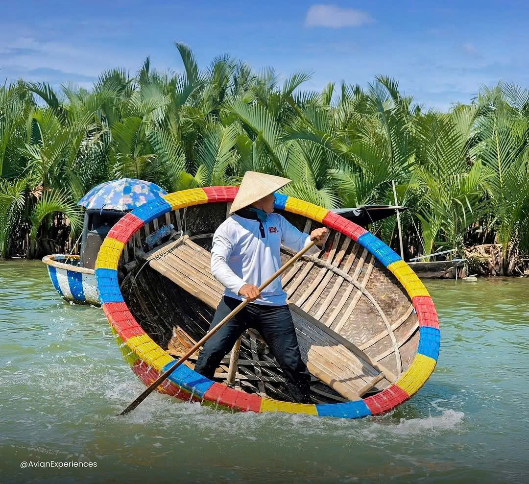 hoi an coconut village basket boat tour